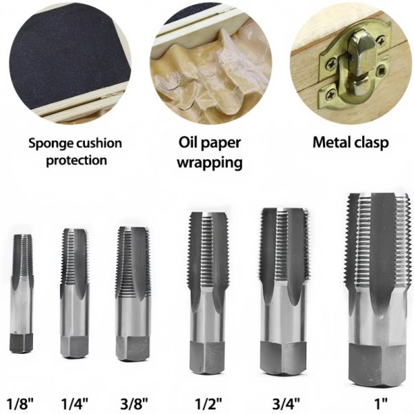 6-Piece NPT Pipe Tap Set (1/8