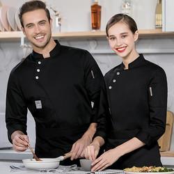 Kitchen White Chef Uniform Tops Unisex Design Washable  Poly / Cotton