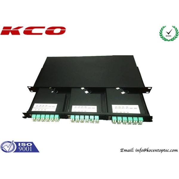 Cassette 96 Cores Fiber Optic MPO MTP Patch Cord 1U 19 High Density Patch Panel