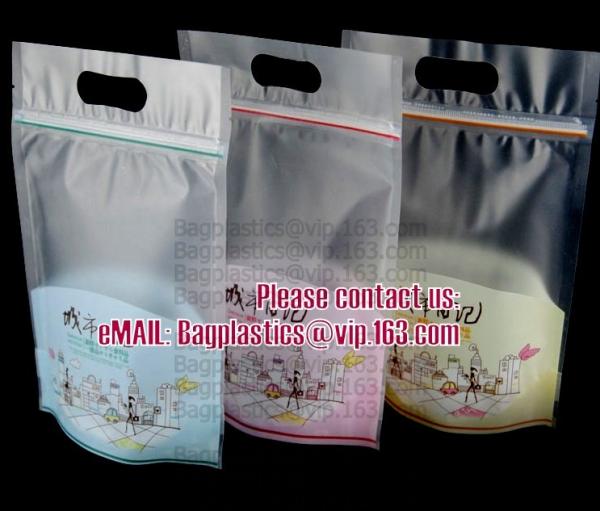 Square Flat Bottom Packaging Bag Craft Paper Eco Friendly Stand Up Biodegradable Pouch For Food With Window