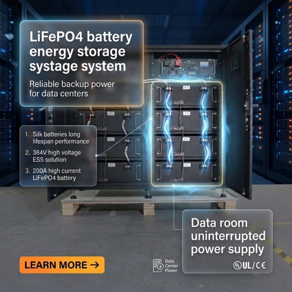51.2V 200AH Rack-Mounted LiFePO4 Battery 10.24kWh 19 Inch Server Rack ESS for Data Room Telecom