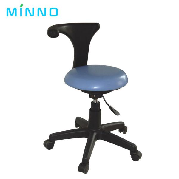 360 Degree Dental Assistant Stool PU Leather Armrest Dental Office Chairs