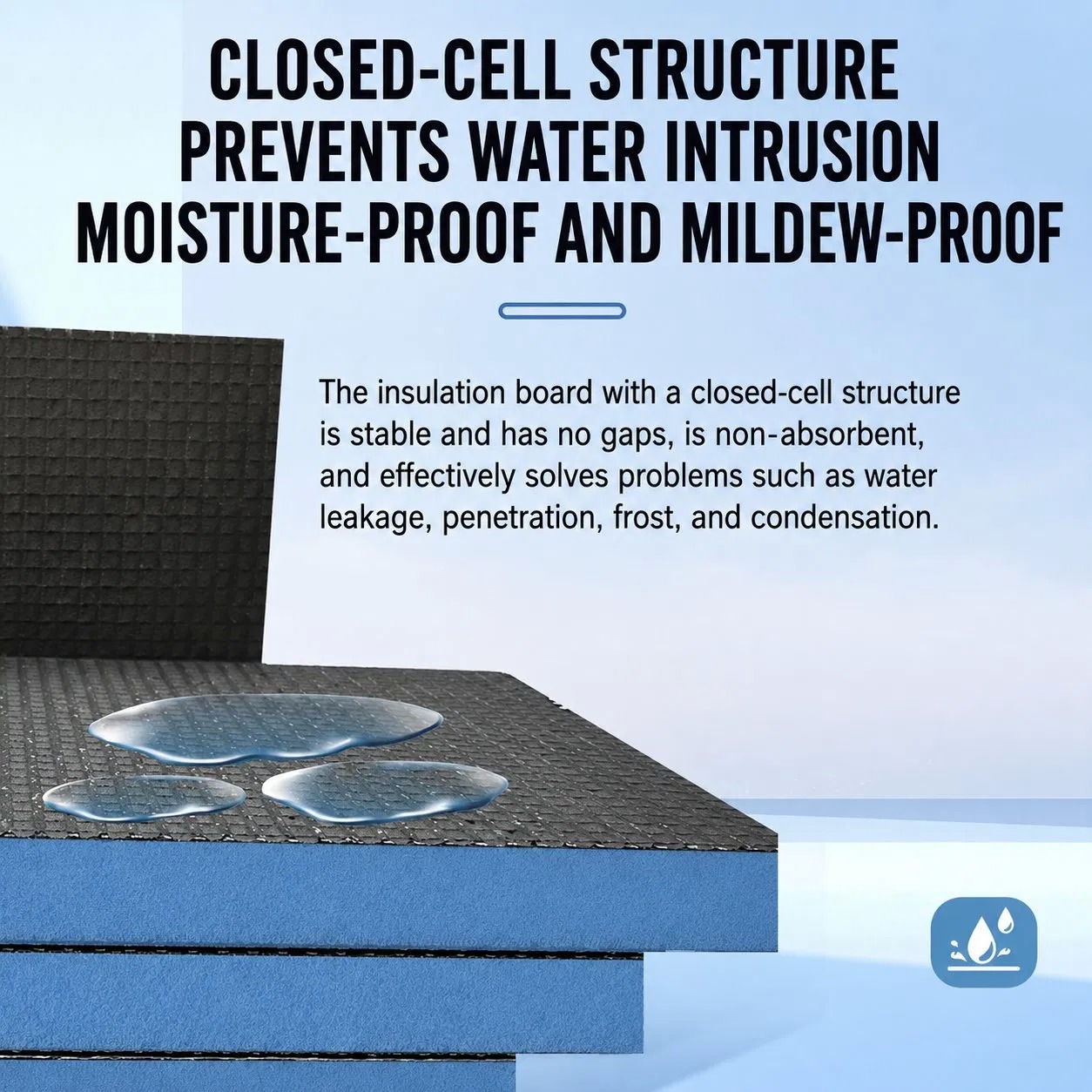 High-Quality Thermal XPS Backer Board with Waterproof Protection