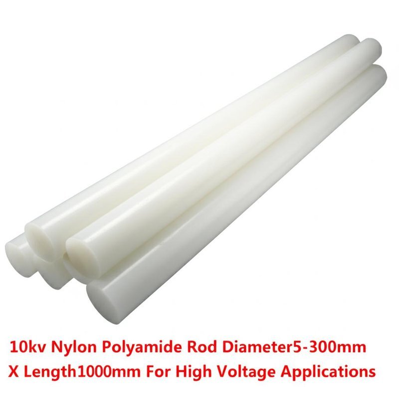 10kv Rated Voltage Nylon Plastic Rod with High Tensile Strength 80 MPa and Diameter 5-300mm for Industrial Use