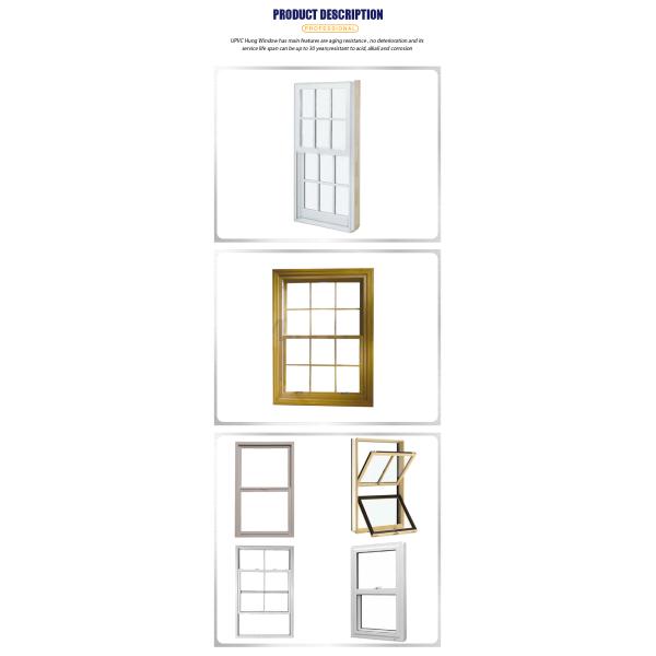 Energy UPVC Frame glass Curtain Type Roller Blind Pvc Window Frame for Single Hung Window