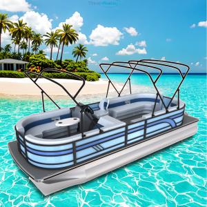Maximiser l'expérience de navigation 7.9m Pontoon Boat Seagrass / EVA plancher