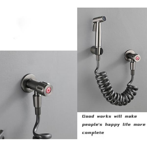 New Design Handheld Toilet Bidet Spray Kit Bathroom Wall Mounted Brushed