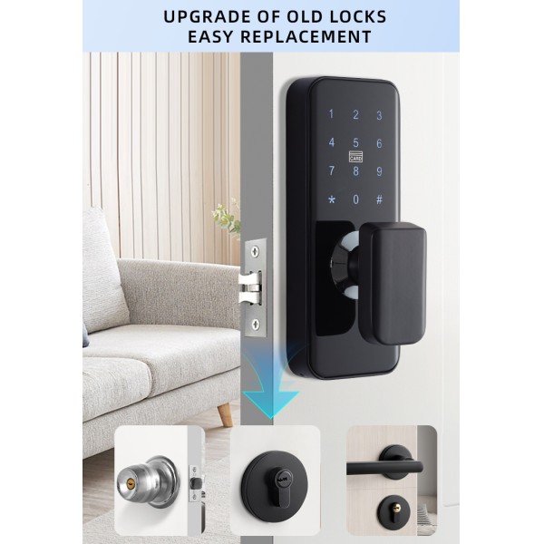 YAGU Smart Door Lock With TTLock APP or Tuya APP Remote Control Password Door Lock With WIFI or BLE