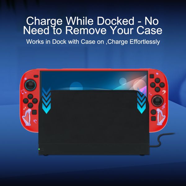 Red Detachable Cartoon Girl Protective Case for Nintendo Switch 2 & PC - Two-Piece Hard Shell Cover