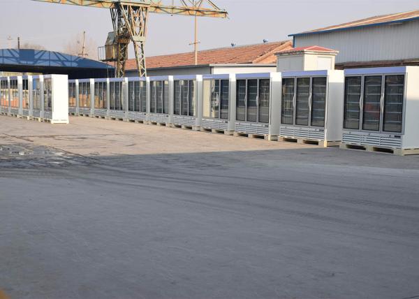 2040 liters Three Swing Glass Door Merchandiser Freezers With Bottom Mounted R290 Refrigeration System