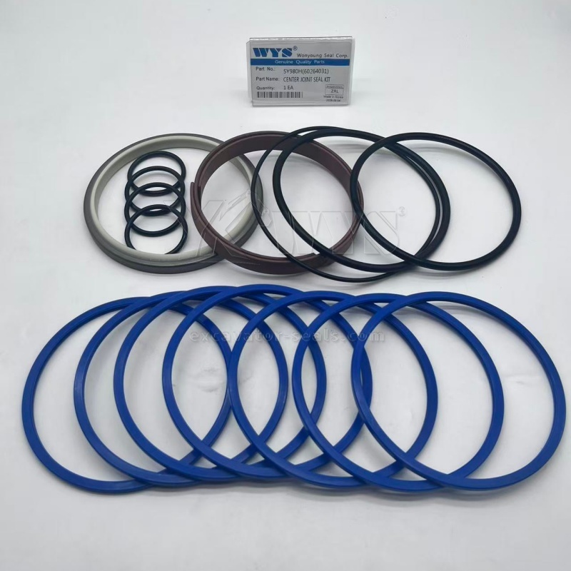Hydraulic Center Joint Seal Kit 60264031 SY980H  for Excavator SY135C, SY155U, SY215C