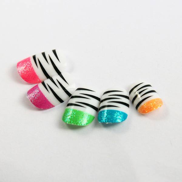 Beautiful Full Cover Fake Nails / false nail tips , salon fake nails