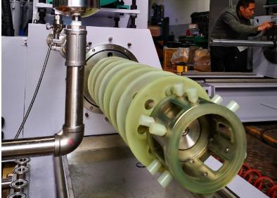 37KW Chemical Fiber Horizontal Sand Mill 9Cr18Mo sand grinder machine