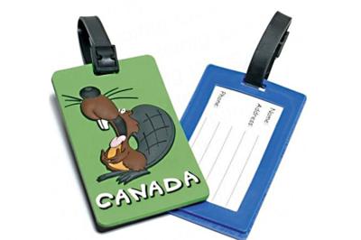 Soft PVC Travel Hard Plastic Luggage Tags Top Grade Raw Materials Non Toxic