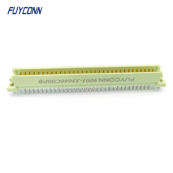 DIN41612 2 Rows Connector 64 pin 2*32P Male Press Pin Connector W/ Harpoon