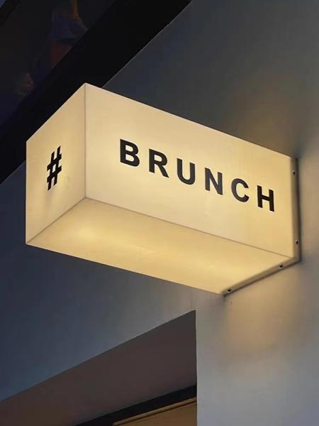Outdoor door head side sign light box billboard acrylic shop sign light custom custom coffee shop lighting signs