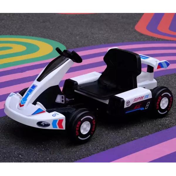12В электрический дистанционный управляемый карт для 6 летних детей езда на картинговом автомобиле пластиковый тип PP