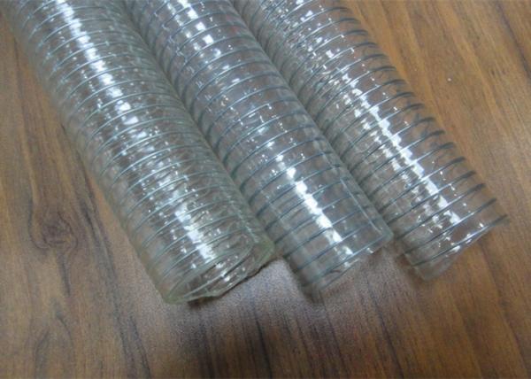 Non Toxic PVC Steel Wire Hose / Pipe / Tubing Candy Smell Resistant Abrasion