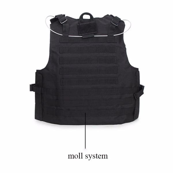 1000D Oxford Military And Police Equipment Black Molle Tactical Vest Plate Carrier