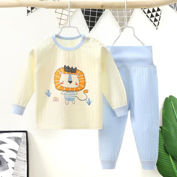 Pijamas longos da parte superior do Pj da luva do algodão seco rápido das crianças 135cm para crianças