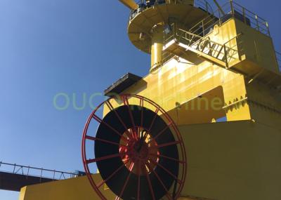 Electrical Marine Harbour Crane Long Range , Shipyard Port Machine Yellow