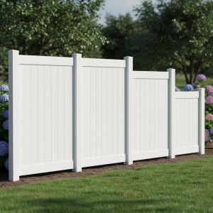 Durable Vinyl PVC Privacy Fence Garden Boundary