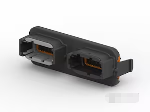 DTM13-12PA-12PB-R008 TE Connectivity Deutsch Connectors Right Angle 24 Circuit Dual Row 250 VAC Through Hole Deutsch Header