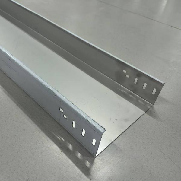 50mm-1000mm Cable Tray Height Alloy Steel Wire Troughs Metal With Non Combustible Fire Resistance