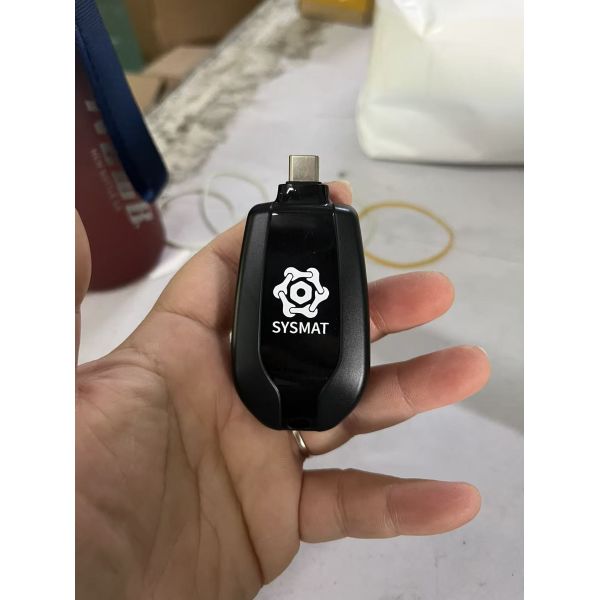 Multi Purpose Mini Cordless Power Bank 1200mAh 2 In 1 Keychain Portable Travel Charger