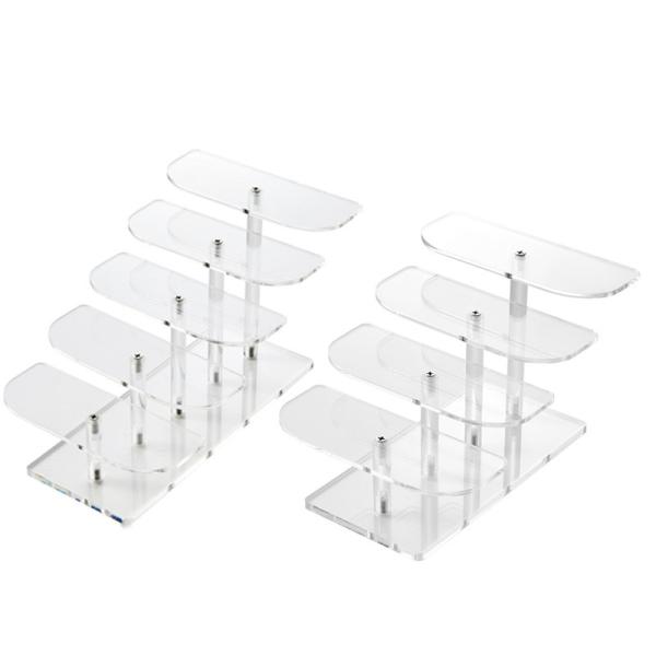 Custom Glasses Acrylic Display Stands Multi Layer Eyewear Display Rack 14cm 16cm