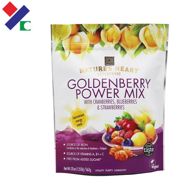 Durable 3 Side Seal Flat Pouch Printed Plastic Packaging Bags  ISO 9001 Approved