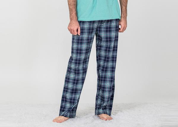 Comfortable Mens Luxury Sleepwear Woven Flannel Long Pants Australian Design