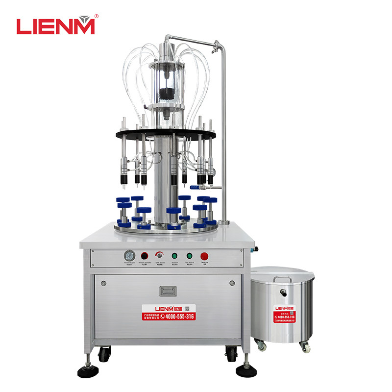 30ml 60ml 100ml 80ml 20ml glass bottle rotary 10/8 nozzles automatic spray vacuum perfume filling machine filler