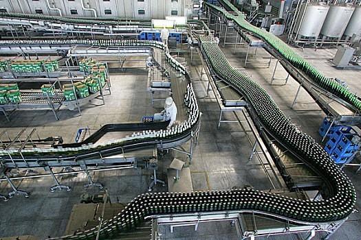 500ml Glass Bottle Beer Production Line Packaging Equipment 18000BPH