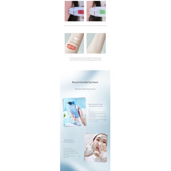 Facial Cleanser Cleansing Moisturizing Whitening Skin Care Washing Amino Acid Face Wash with Brush