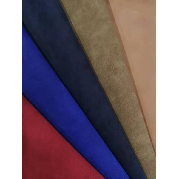 PU Nubuck Leather Synthetic Leather Fabric Imitation Cotton Bottom Shoes Bags Notebook Fabric Spot Wholesale