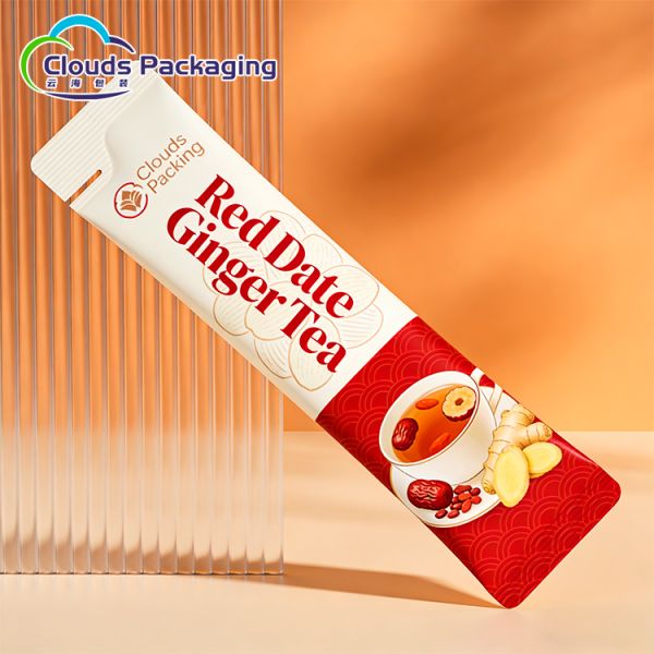 ECO High-Quality Bag Laminated Custom Back Middle Seal Instant Powder Sachet Packaging Bags Pillow Bag for Milk Powder