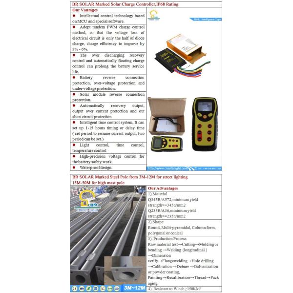 LED Solar Street Lights for Countryside