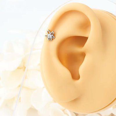 14K Stainless Steel Body Piercing Jewelry Gold Labret Lip Piercing Jewelry 1.2mm