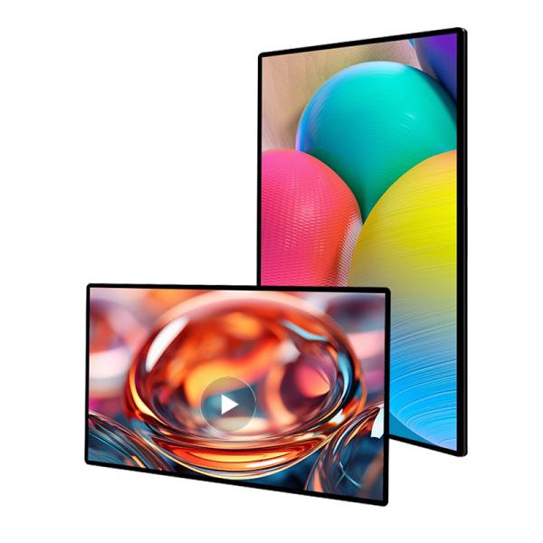 High Resolution Media Screen 43 Inch Wall Mount Digital Signage Advertising Player