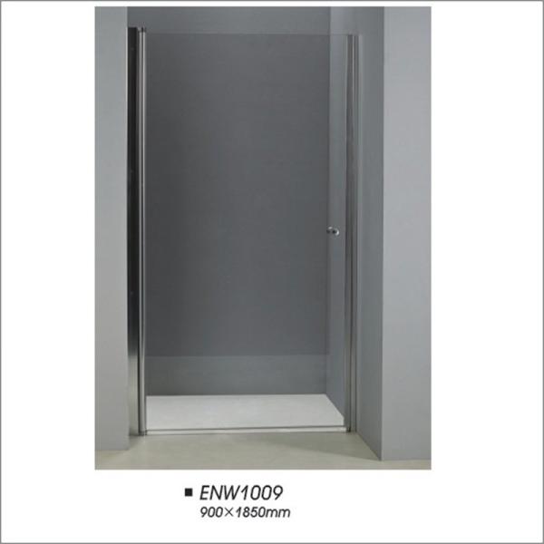 Tempered Glass Framed Pivot Shower Door , Custom Glass Shower Screens