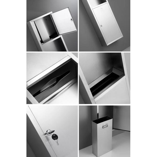 Recessed Stainless Steel Toilet Paper Dispenser Towel With Brushed Nickel Color