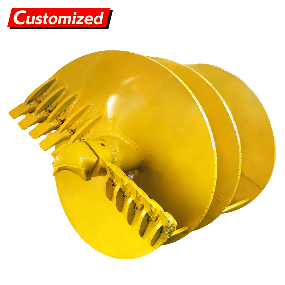 Customized Auger Drilling Machine, Drilling Rig, Soil Digging Machine, Piling Auger Drill, or Twin-Screw Auger Drill with Straight Screw Design for Bridge and Road Construction