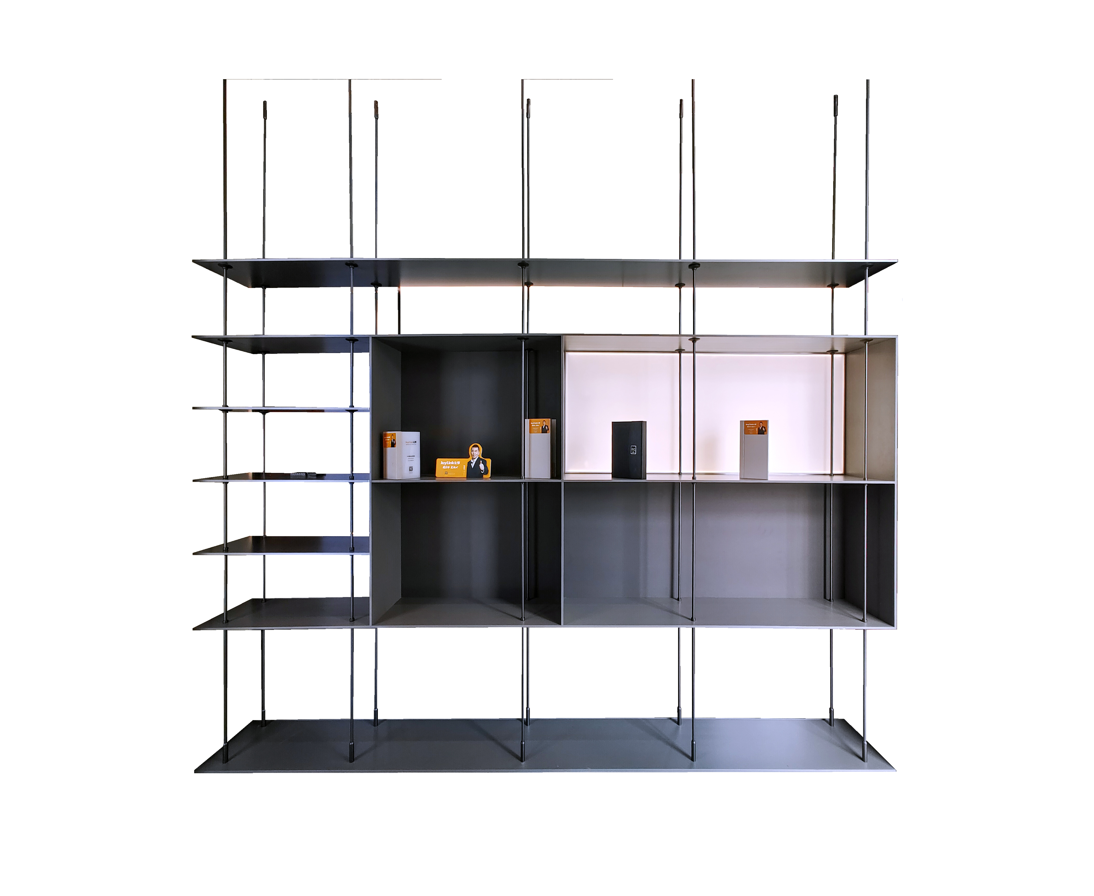 Household Decorative Luxury Aluminum Alloy Wood Panel Display Cabinet Ornament Cabinet