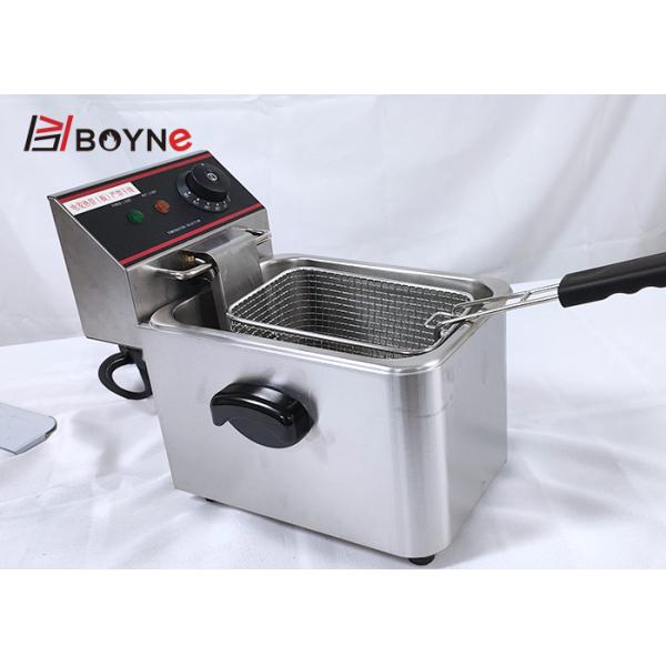 Fried Food 4L Stainless Steel Fryer Restaurant Furnace easy cleaning
