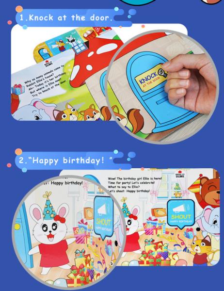 12pages Children Baby Kids Toy Story Sound Book Ellie'S Big Day 1.05 Pounds