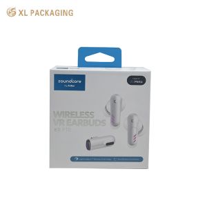 Recyclable Rigid Bluetooth Earphone Packaging Box With Custom Logo And Precision Custom Shockproof Insert For Earbuds Headset