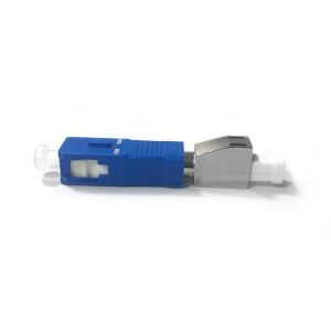 Single Mode Fiber Optic Adapter with Metal LC Port SC/PC Male to LC/PC Female for FTTH Networks