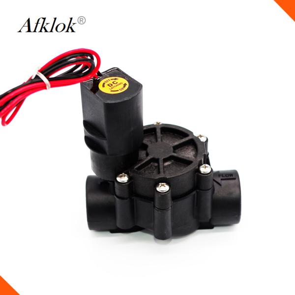 Plastic BSP connect 1 inch Water Solenoid Valve DC 12V for Agriculture Irrigation