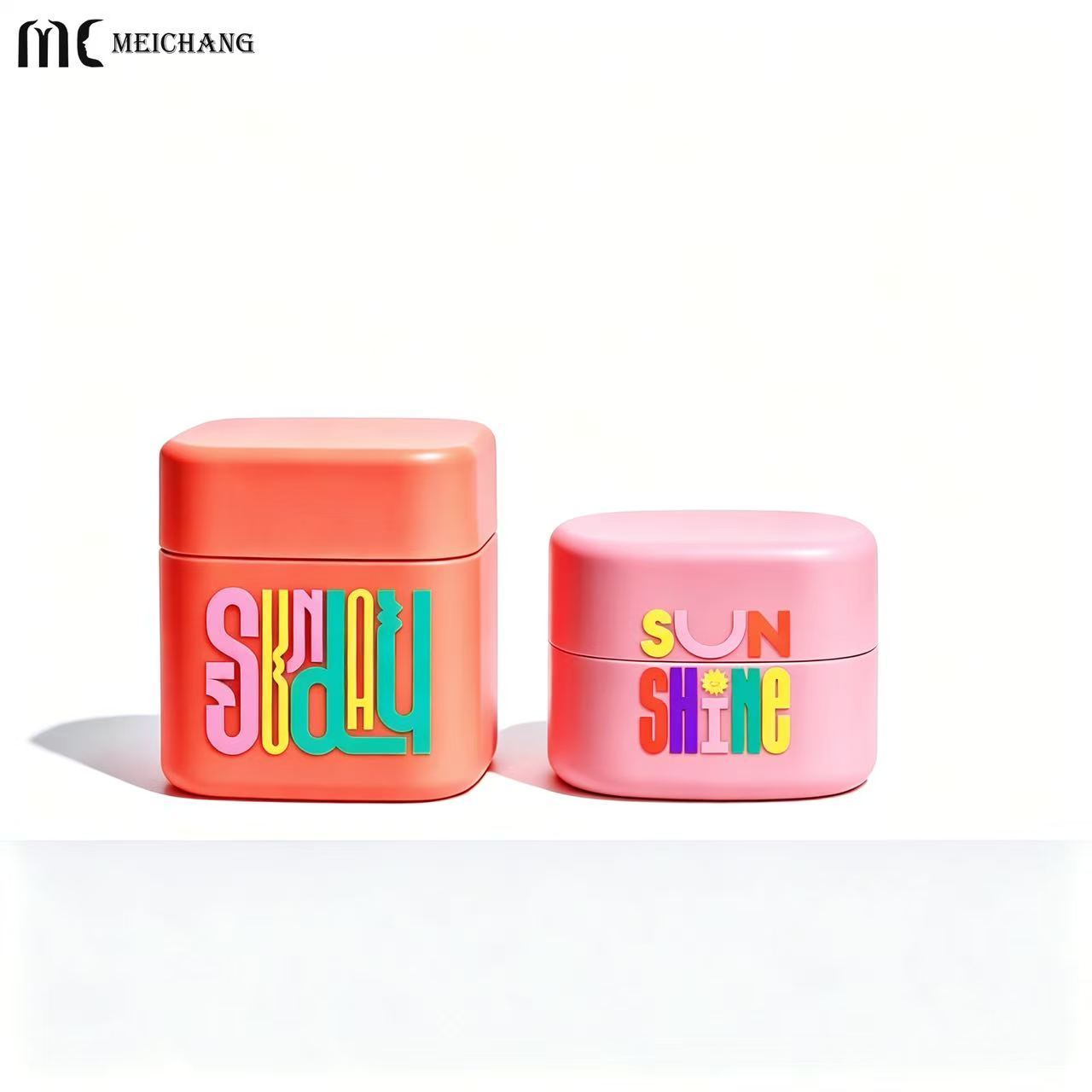 30g 50g Square PET Cream Jar with Wide Mouth(MC-P-567)